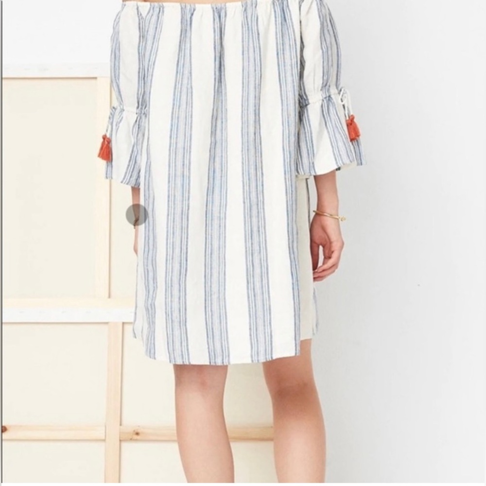 REVOLVE Tularosa Sarah Dress in Chambray Stripe - Picture 3 of 11